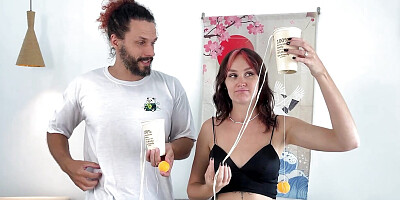 A naughty Strip Cup Ball with a horny couple