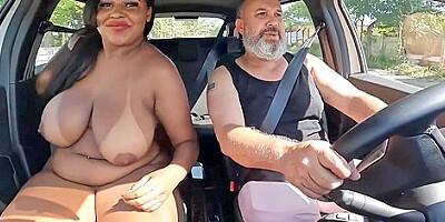 Carona Em Salvador Ba Com Uma Cavalona, Peituda E Rabuda - May Silva 22 Min