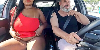 Carona Em Salvador Ba Com Uma Cavalona, Peituda E Rabuda - May Silva 22 Min