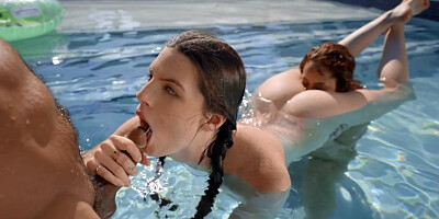 Social Sluts Blow Delivery Guy Underwater Video With Kira Perez, James Angel, Fiona Frost - RealityKings