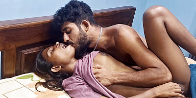 Sharing a Bed with my Horny StepSister I Cum inside her