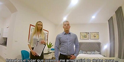 Brilliant Real Estate Agent Pleases Client In Front Of A Friend