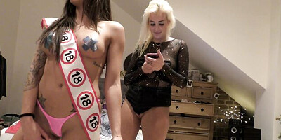 Slutty bird at sexy underwear porn