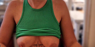 public flashing of tits