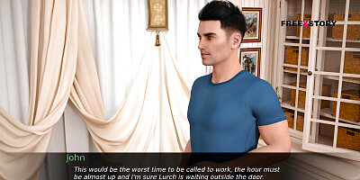 Dusklight Manor 3 - Lola Giving Massage to Jhon. He Grabbed Her Big Breasts