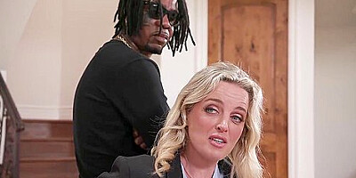Big Cocked Paroless Spitroasted Blonde Parole Officer - Charlie Forde And Slim Poke