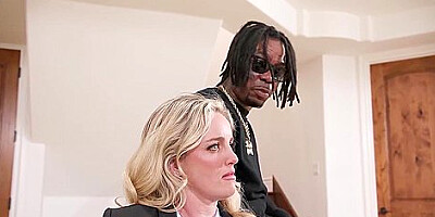 Big Cocked Paroless Spitroasted Blonde Parole Officer - Charlie Forde And Slim Poke