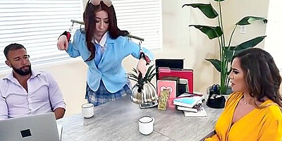 Ava Davis, Aderes Quin Cute Brat Completely Submits To School Authority