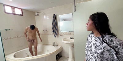 My Stepbrother Asks Me to Help Shave His Big Hairy Cock as an Excuse to Fuck Hard and Very Rich Until He Gets His Milk