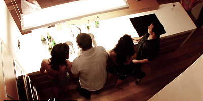 Orgy in a swinger party