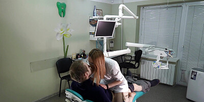 Fucked a doctor in a doggy style position in the office during an appointment. We fucked in a cowgirl position