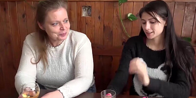 OMAHUNTER teen 18+ And Her Lover On Search For Mature Lady