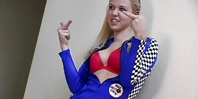 Christine hot blonde teen teases the camera