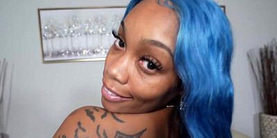 HUGE BUM amateur girl takes black dick like a good hoe