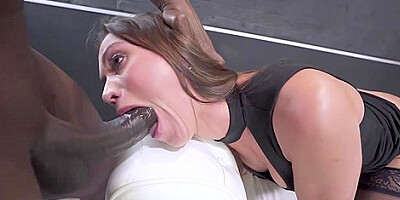 Mike Chapman And Alyssa Reece In Deepthroats Massive Black Cock Before Anal