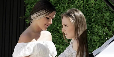 Car Wash Tease - Emily First & Sylvia Wise
