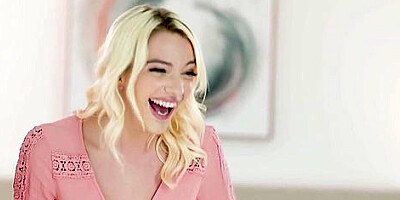 Kenna James In Curious Big Boobed Blondie Spying On Her Big Cocked Boyfriend