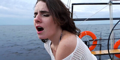 Darcy Dark is on a boat where she is feeling extra kinky