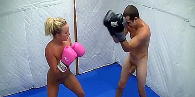 Dre Hazel Defeats Guy In Competitive Nude Boxing Match 21 Min
