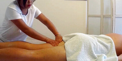 Full service in a real asian massage parlor