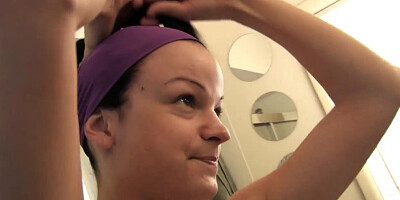 Janice nude showing pussy and tits tour on house