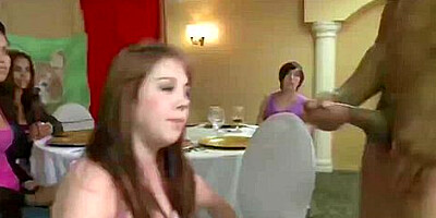 Crazy Women Suck Male Strippers At Cfnm Party