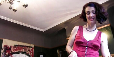 Redhead mature fucked her skinny long-legged Sadie Lune