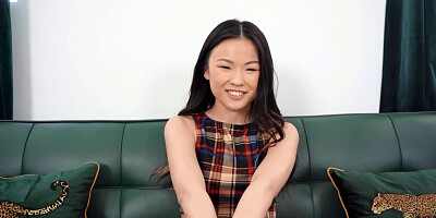 Tiny Asian Teen 18+ Gagging On Thick Cock - Lulu Chu