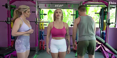 Lory Lacy In Step Family Gym Orgy - Cory Chase, Luke Longly And Max Fills