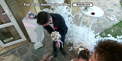 BRIDE4K. A real wedding anal fuck, Bride was nailed by a toastmaster