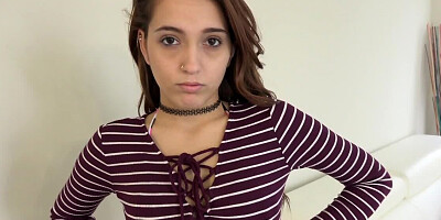 Adorable girl is being creampied in this hot hardcore scene