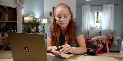 GIRLSWAY Hot Madison Morgan Takes Hard Rough SQUIRTING Break From Work With Girlfriend Nicole Aria