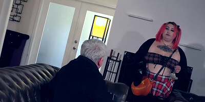 Stepdad Fucks Chubby In The Ass With Moon Baby