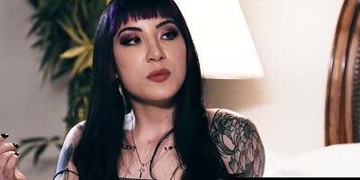 ADULT TIME Twisted Goth Baddie Charlotte Sartre GETS OFF On Tragedy INSANE SQUIRTING FUCK