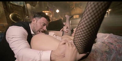 Steamy Fishnet Babe Gets Made Love Hard In 1920 With Violet Starr And Seth Gamble