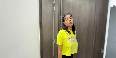 I Help My Latina Stepsister Clean The Bathroom So I Can Fuck Her Really Hard With My Hard Cock And Cum In Her Mouth - Hard Hard