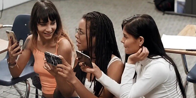 Perverted Milf Teacher And Teens 18+ Lesbian Amazing Adu With Milana Ricci, London River And Sofie Reyez