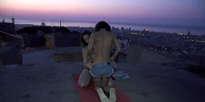 Wild Spanish Lesbians In Hot Public Outdoor Fuck