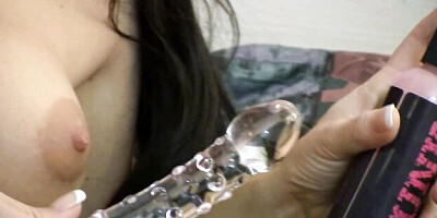 Innocent Stormy at dildo masturbation movie