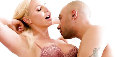 Aesthetic hard sex in the cowgirl pose with a white model Sophia West