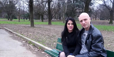 Shy brunette Alina Ali is having sex on the camera