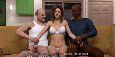 The East Block College Girl Jerks Off Two Older Man With Big Cocks On The Couch Episode 12