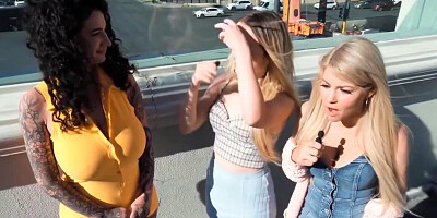 Kayla Kayden, Maria Kazi And Arabelle Raphael In Sexy Lesbians Unforgettable Threesome Sex Clip
