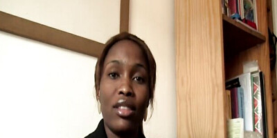 African Casting featuring chickfriend's ebony porn