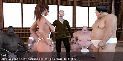 Laura Lustful Secrets The Hot Wife Is Wrestling With The Sumo Fighters Episode 55