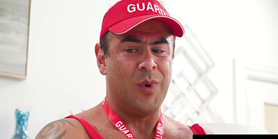 Tony Sting, Draven Navarro And Aliya Brynn - Horny Life Guards Tag Team Hunk Russian Stranger