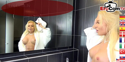 Super skinny German student teen seduces her teacher