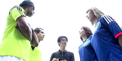 Funny escort at public scene