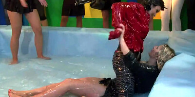 Valentina Rush - Sara In Goo Wrestling Will Leave You Totally
