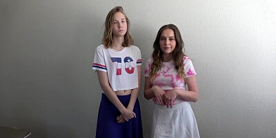 Aften Opal - Threesome Strip Football Ends With Amazing Blowjobs And Double Fucking